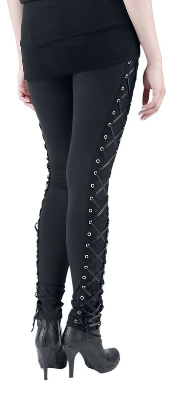 Rock Revival "Corset" Leggings Black By Vixxsin