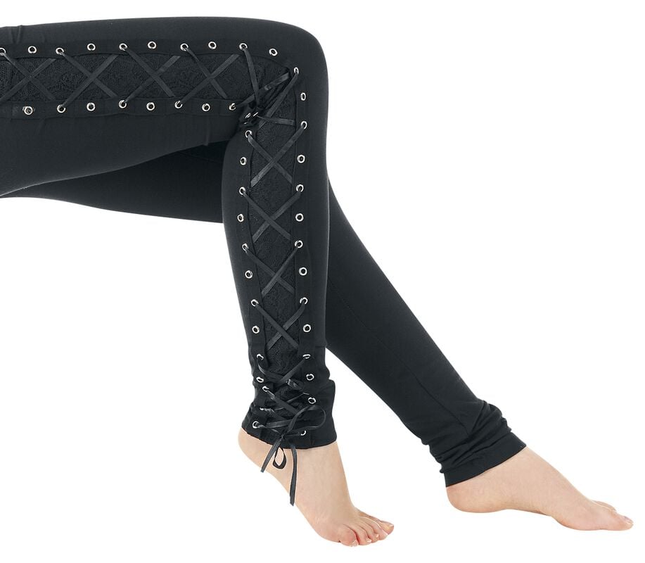 Rock Revival "Corset" Leggings Black By Vixxsin