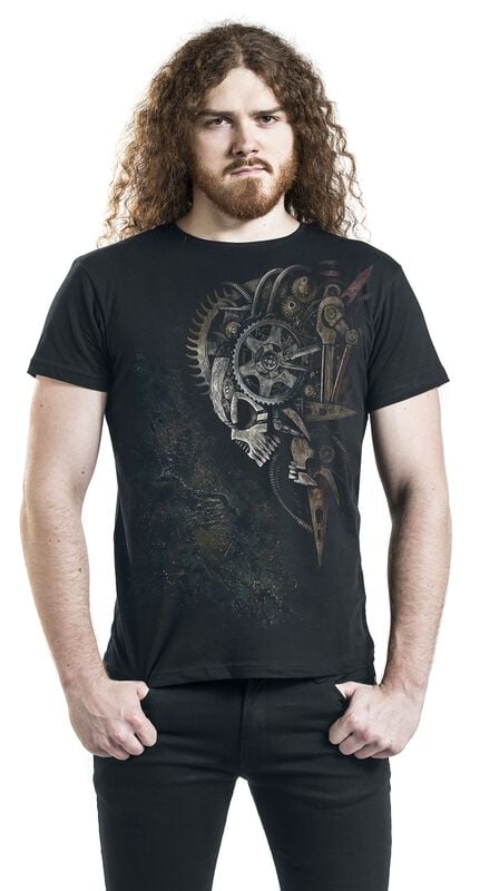rock revival "Diesel Punk" T-Shirt black by Spiral
