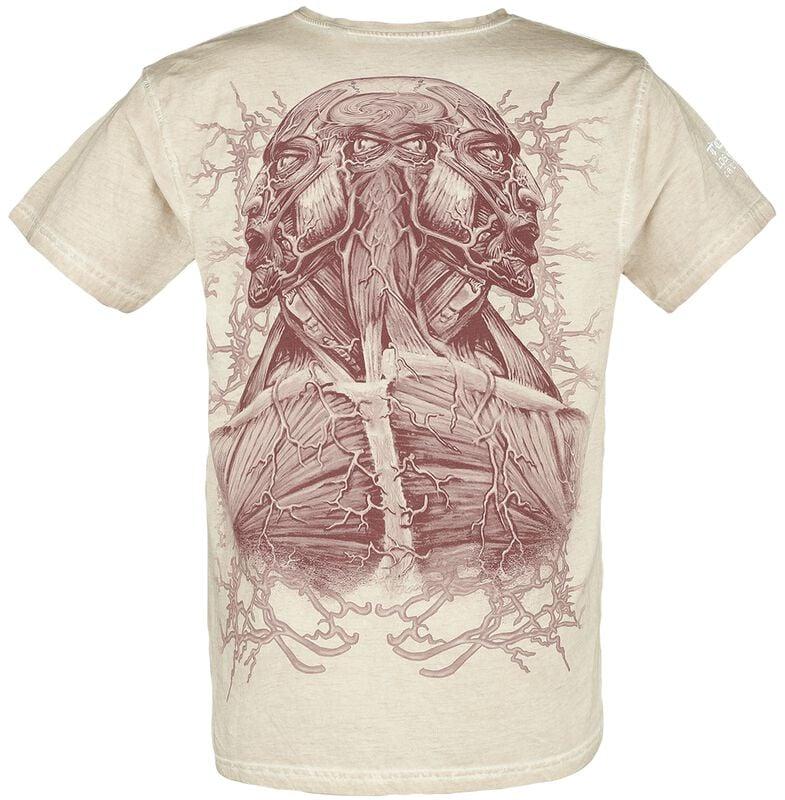 Rock Revival "Double Image" T-Shirt Beige By Tool