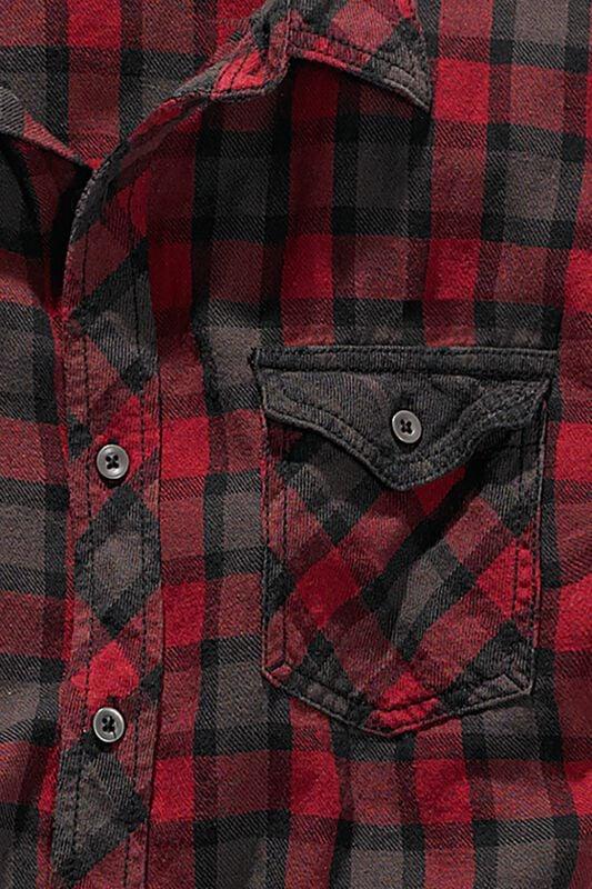 Rock Revival "Duncan" Longsleeve Red-grey By Brandit