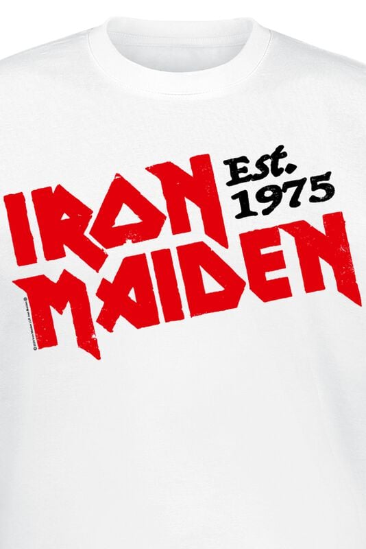 Rock Revival "Est. 1975" T-Shirt White By Iron Maiden