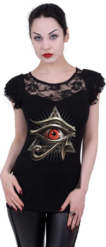 rock revival "Evil Eye" T-Shirt black by Spiral