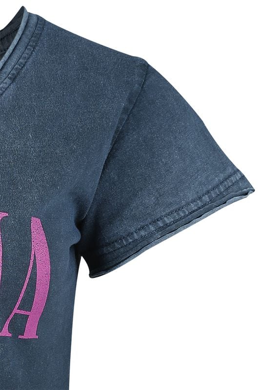 Rock Revival "Flowers" T-Shirt Navy By Nirvana