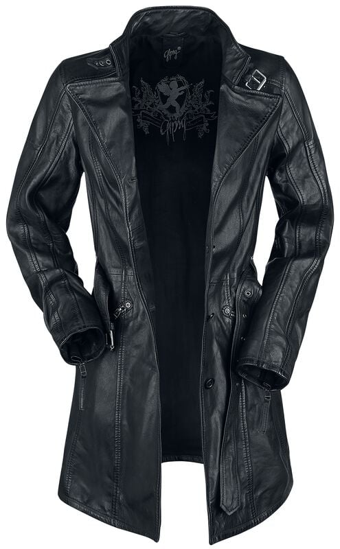 Rock Revival "GWAyleen" Leather Coat Black By Gipsy