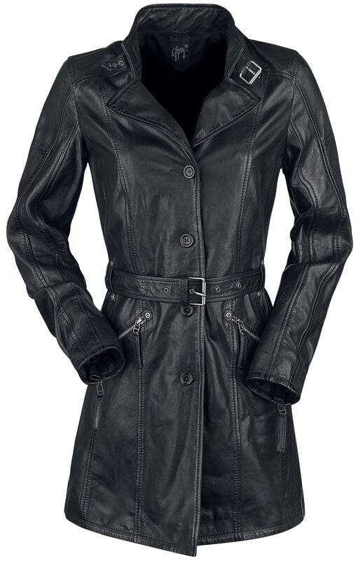 rock revival "GWAyleen" Leather Coat black by Gipsy