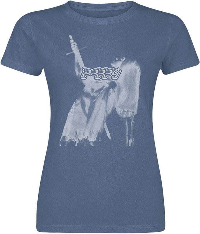 rock revival "Impaled" T-Shirt mottled navy by Poppy
