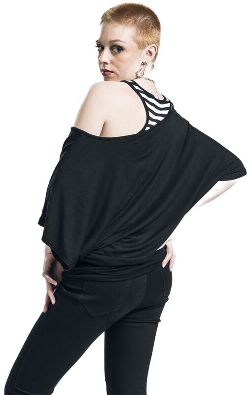 Rock Revival "Jean" T-Shirt Black-white By Forplay