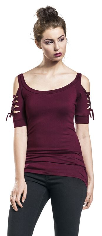 rock revival "Kork" T-Shirt burgundy by Outer Vision