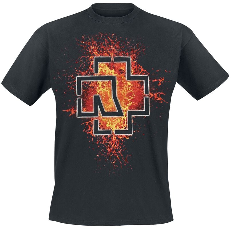 rock revival "Lava Logo" T-Shirt black by Rammstein