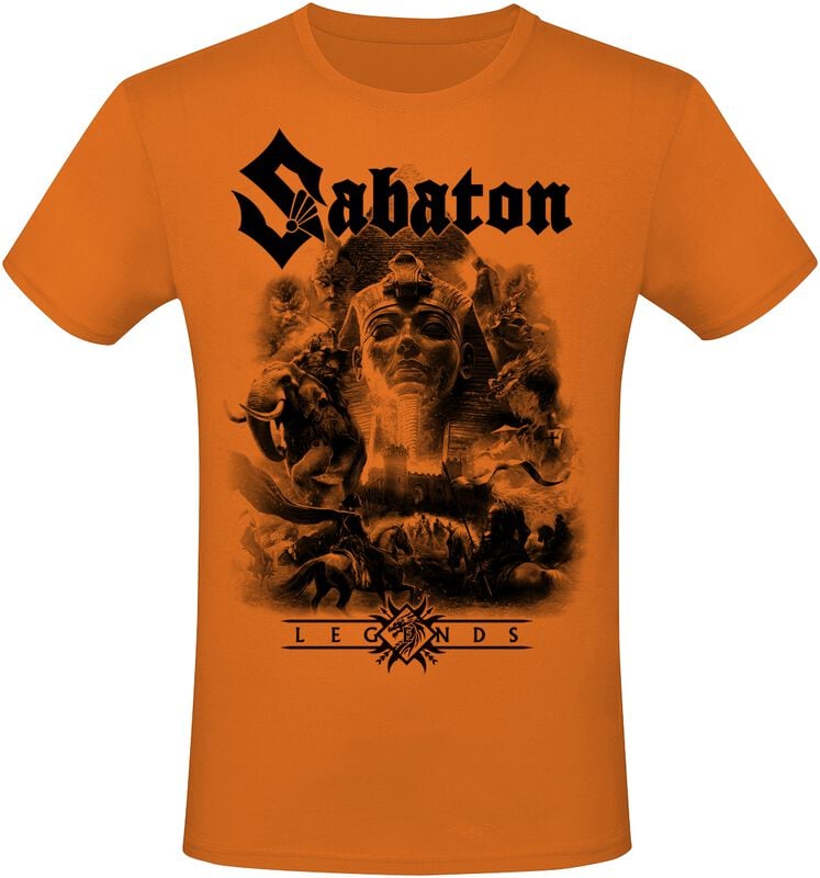 rock revival "Legends" T-Shirt orange by Sabaton