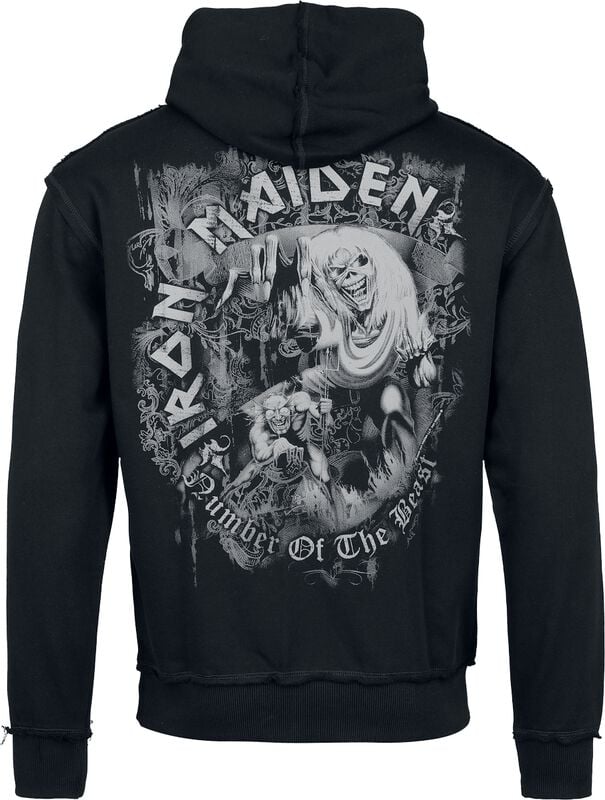 Rock Revival "Logo" Hoodie Black-grey By Iron Maiden