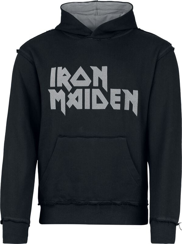 rock revival "Logo" Hoodie black-grey by Iron Maiden