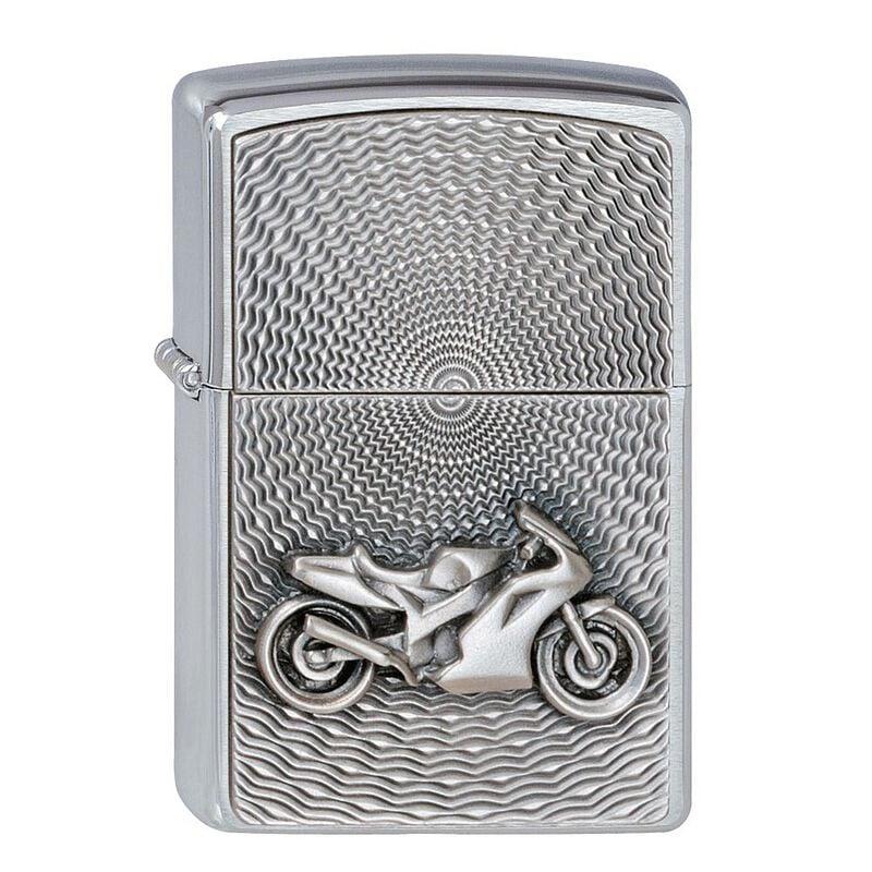 rock revival "Motorbike Emblem" Lighter by ZIPPO