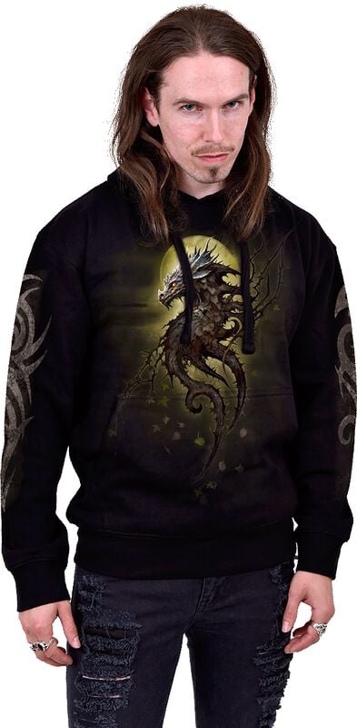 rock revival "Oak Dragon" Hoodie black by Spiral