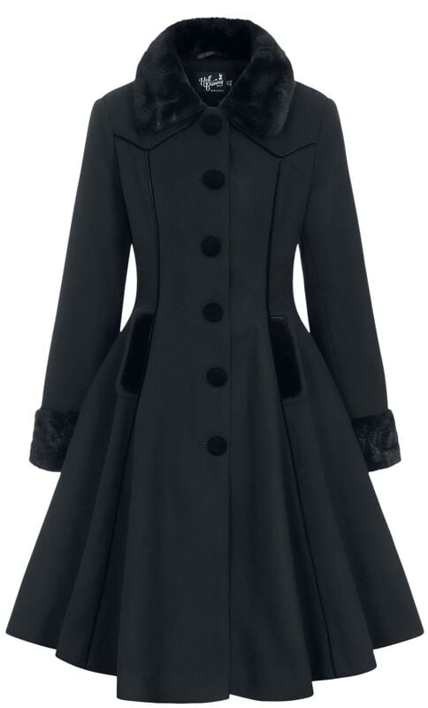 rock revival "Olwin Coat" Coat black by Hell Bunny