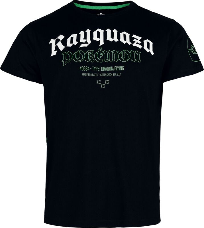 rock revival "Rayquaza" T-Shirt black by Pokémon
