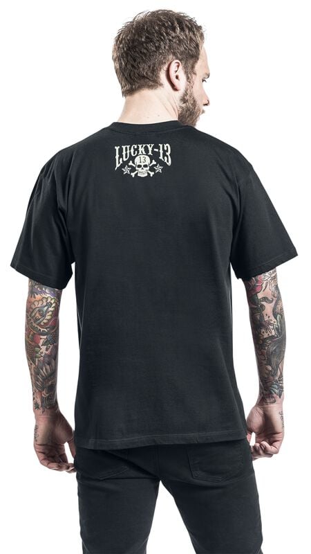 Rock Revival "Skull Stars" T-Shirt Black By Lucky 13