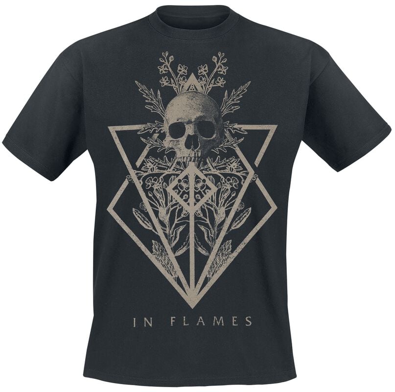 rock revival "Skull" T-Shirt black by In Flames