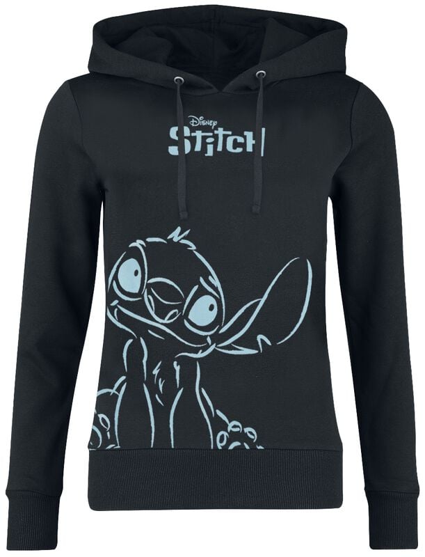 rock revival "Stitch" Hoodie black by Lilo & Stitch