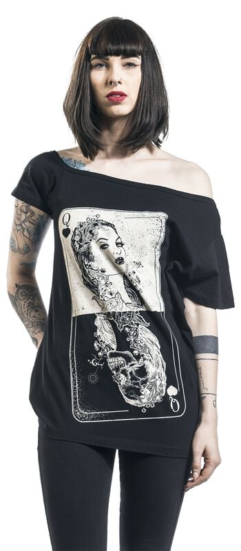 rock revival "Tarot Top" T-Shirt black by Heartless
