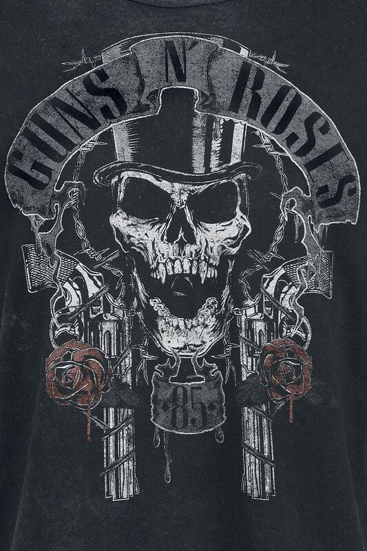 Rock Revival "Top Hat" T-Shirt Grey By Guns N' Roses