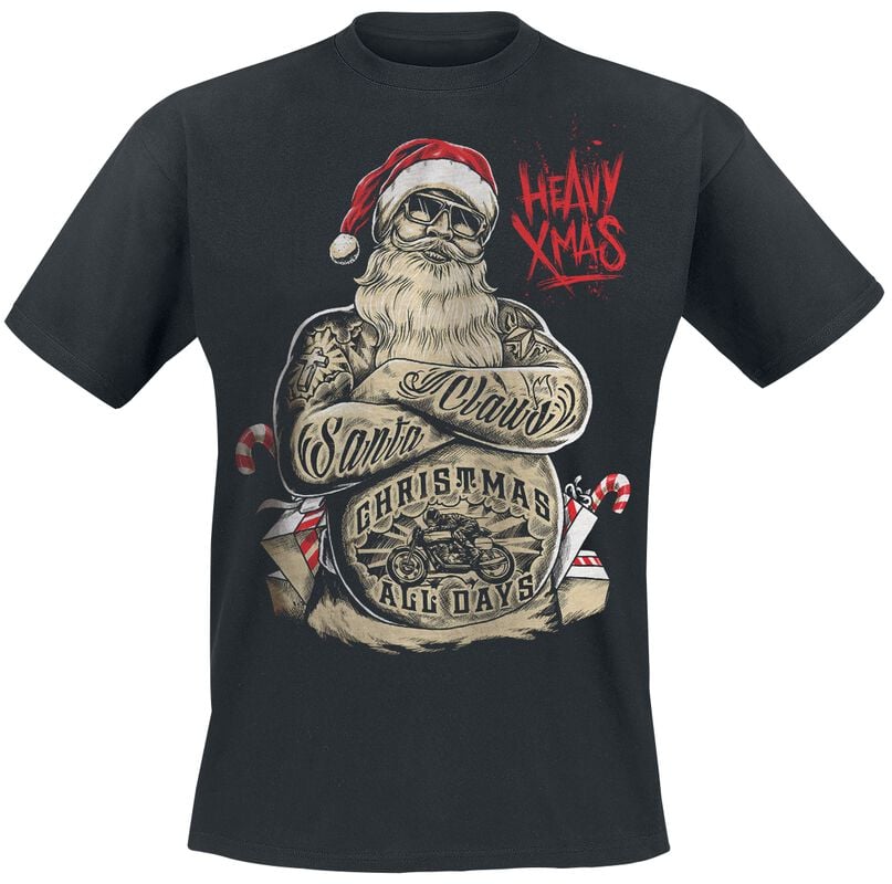 Rock Revival "Xmas" T-Shirt Black By Gasoline Bandit