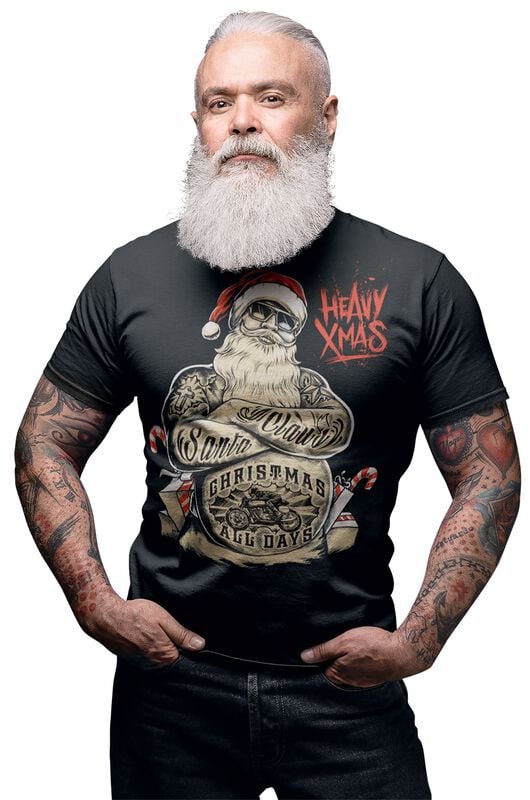 rock revival "Xmas" T-Shirt black by Gasoline Bandit
