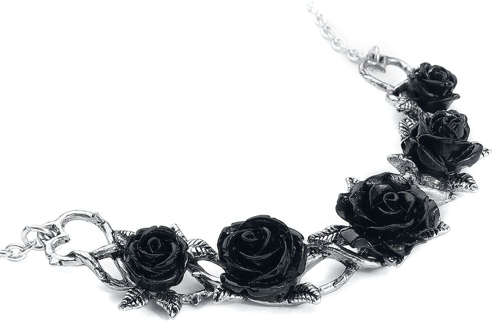 Rock Revival "Rose Briars Choker" Necklace Silver-coloured By Alchemy Gothic