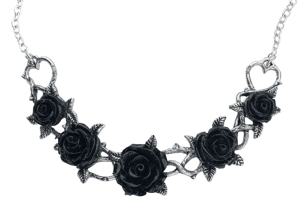 rock revival "Rose Briars Choker" Necklace silver-coloured by Alchemy Gothic