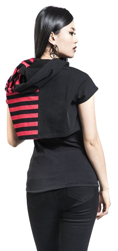 Rock Revival "Ruby Ictus Hoodie" Cardigan Black-red By Banned Alternative