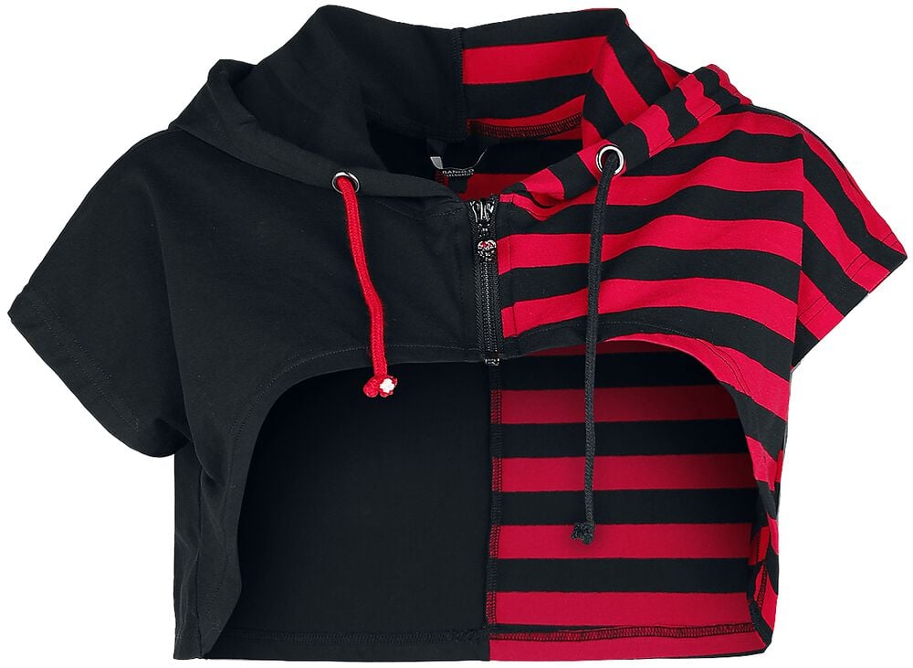 Rock Revival "Ruby Ictus Hoodie" Cardigan Black-red By Banned Alternative