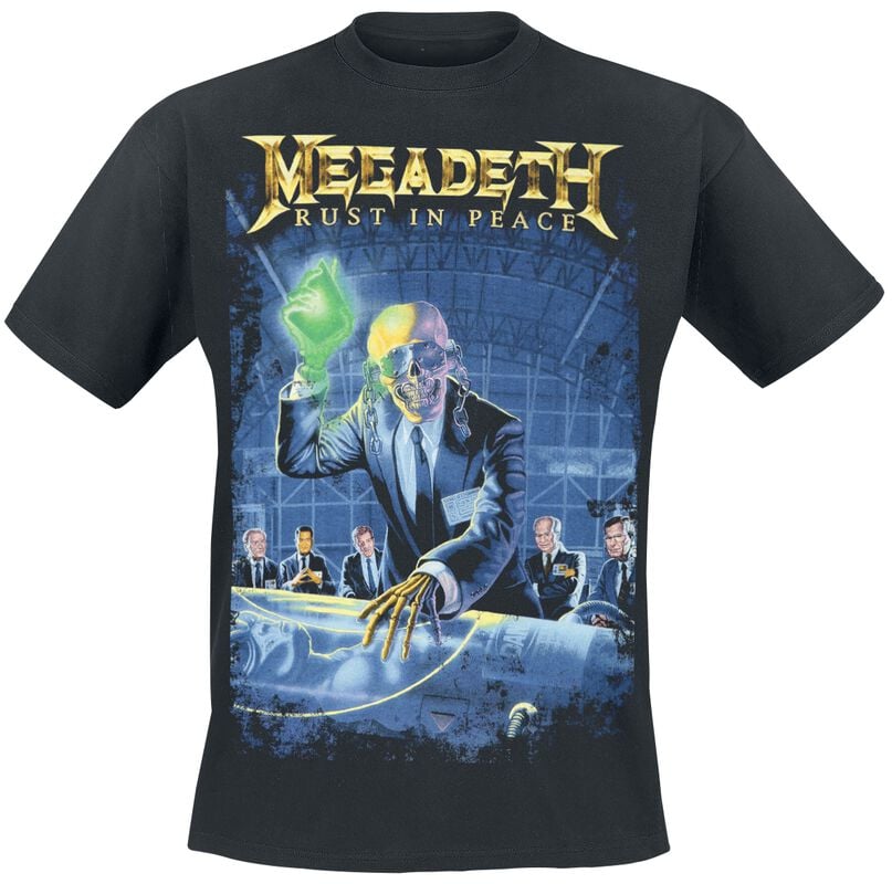 rock revival "Rust in peace" T-Shirt black by Megadeth