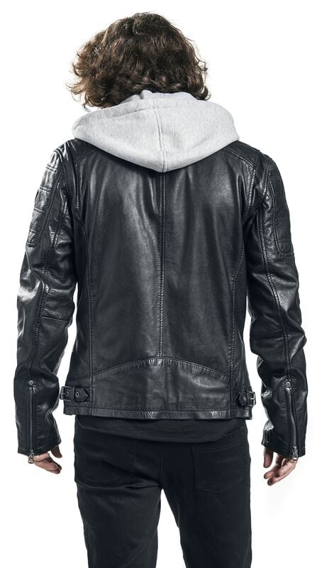 Rock Revival "Rylo LAKEV" Leather Jacket Black By Mauritius