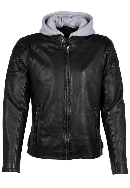 Rock Revival "Rylo LAKEV" Leather Jacket Black By Mauritius