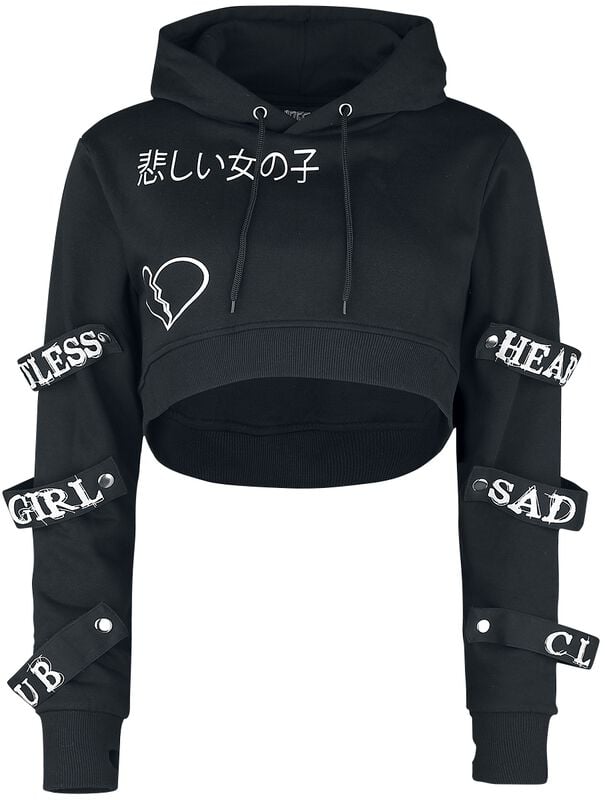 Rock Revival "Sad Girl Club Hoodie" Hoodie Black-white By Heartless