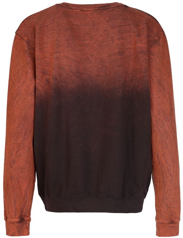 Rock Revival "Safety Pin Heart" Sweatshirt Brown By Outer Vision