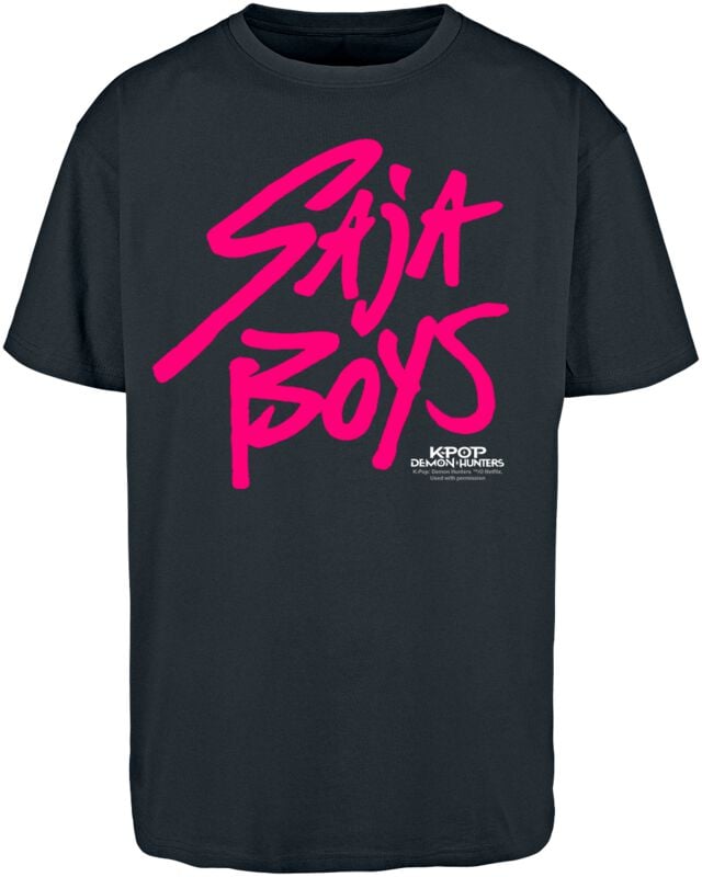 rock revival "Saja Boys Logo" Oversized T-shirt black by KPop Demon Hunters