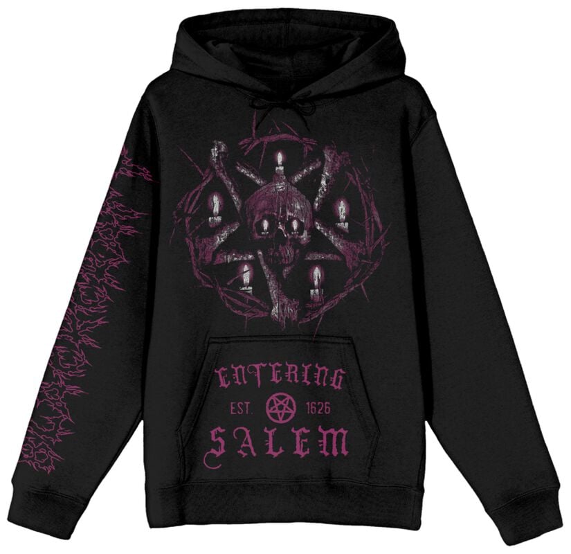 rock revival "Salem Skull Candles Hoodie" Hoodie black by Blackcraft Cult