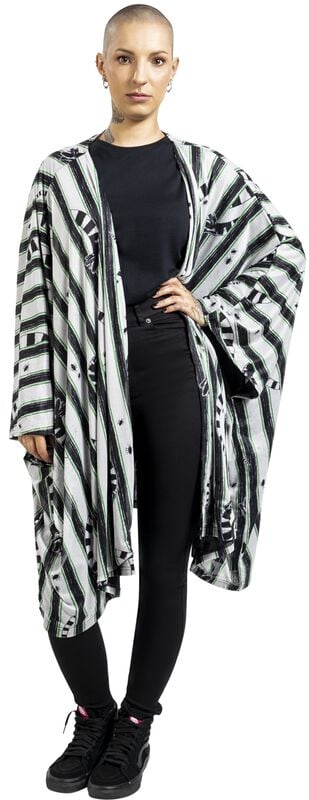 Rock Revival "Sandworm" Cardigan Black-white By Beetlejuice