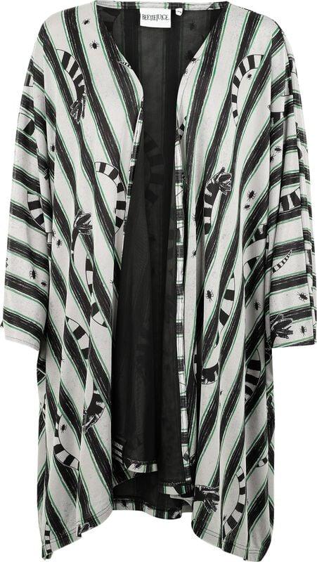 rock revival "Sandworm" Cardigan black-white by Beetlejuice