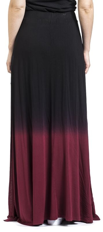 Rock Revival "Save Tonight" Maxi Skirt Black-red By Black Premium By EMP