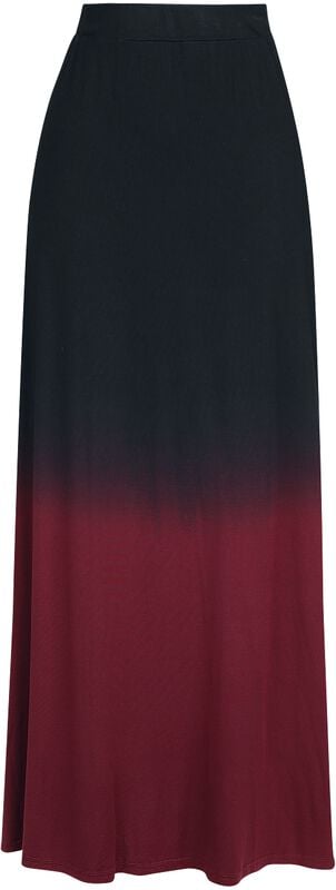 Rock Revival "Save Tonight" Maxi Skirt Black-red By Black Premium By EMP