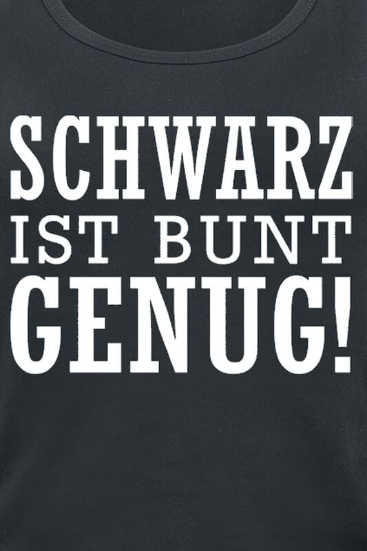 Rock Revival "Schwarz Ist Bunt Genug" Top Black By Slogans