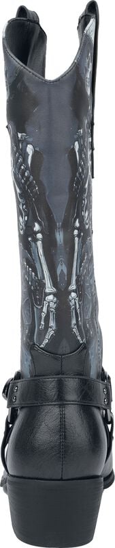 Rock Revival "Scorched One Western Boots - Vintage Black" Biker Boot Black By KOI