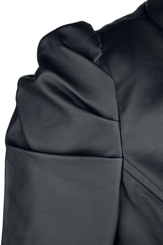 Rock Revival "Serena Jacket" Imitation Leather Jacket Black By H&R London