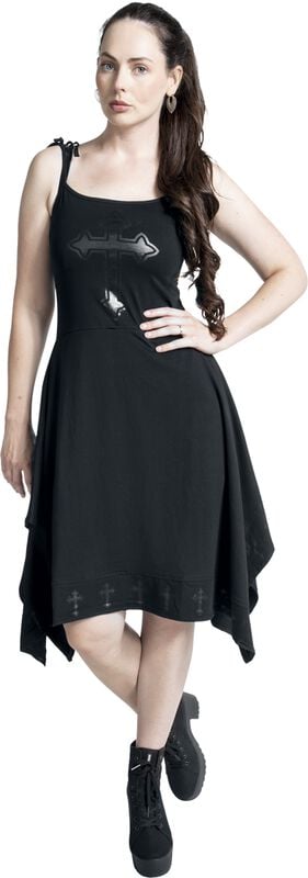 Rock Revival "Severine Dress" Midi Dress Black By Poizen Industries