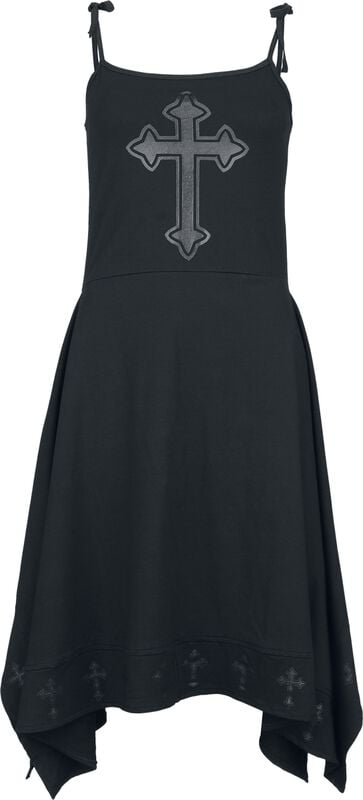 rock revival "Severine Dress" Midi Dress black by Poizen Industries
