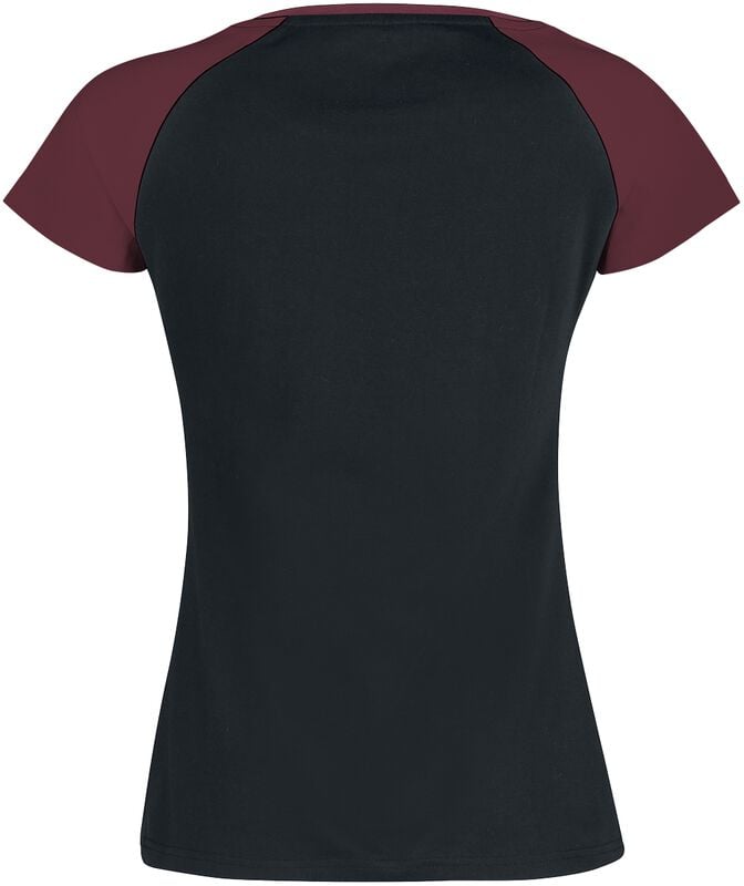 Rock Revival "Short Raglan Road" T-Shirt Black-bordeaux By RED By EMP