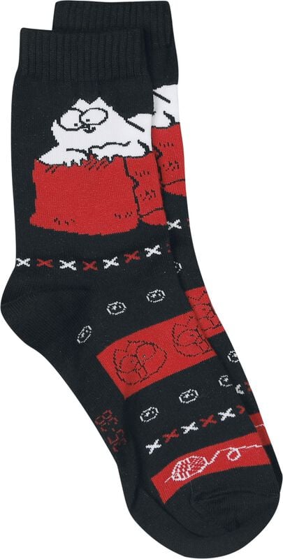 Rock Revival "Simon´s Cat- Set Of 2" Socks Multicolour By Simon' S Cat